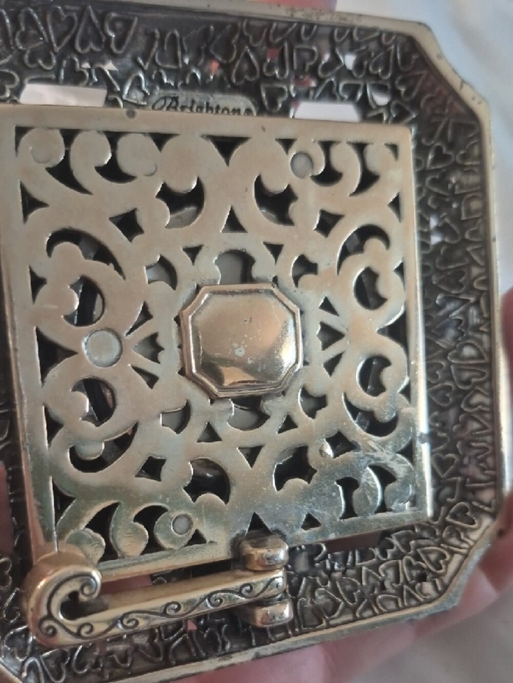 Brighton Tango Square Table Clock Works! - Picture 13 of 15